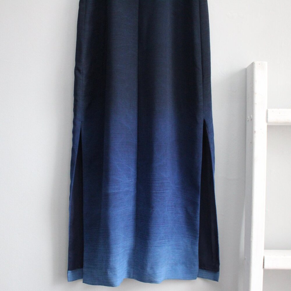 Esprit De Corp VTG 90s Y2K Blue Ombre Gradient Spaghetti Strap Maxi Dress sz XS - Picture 6 of 8